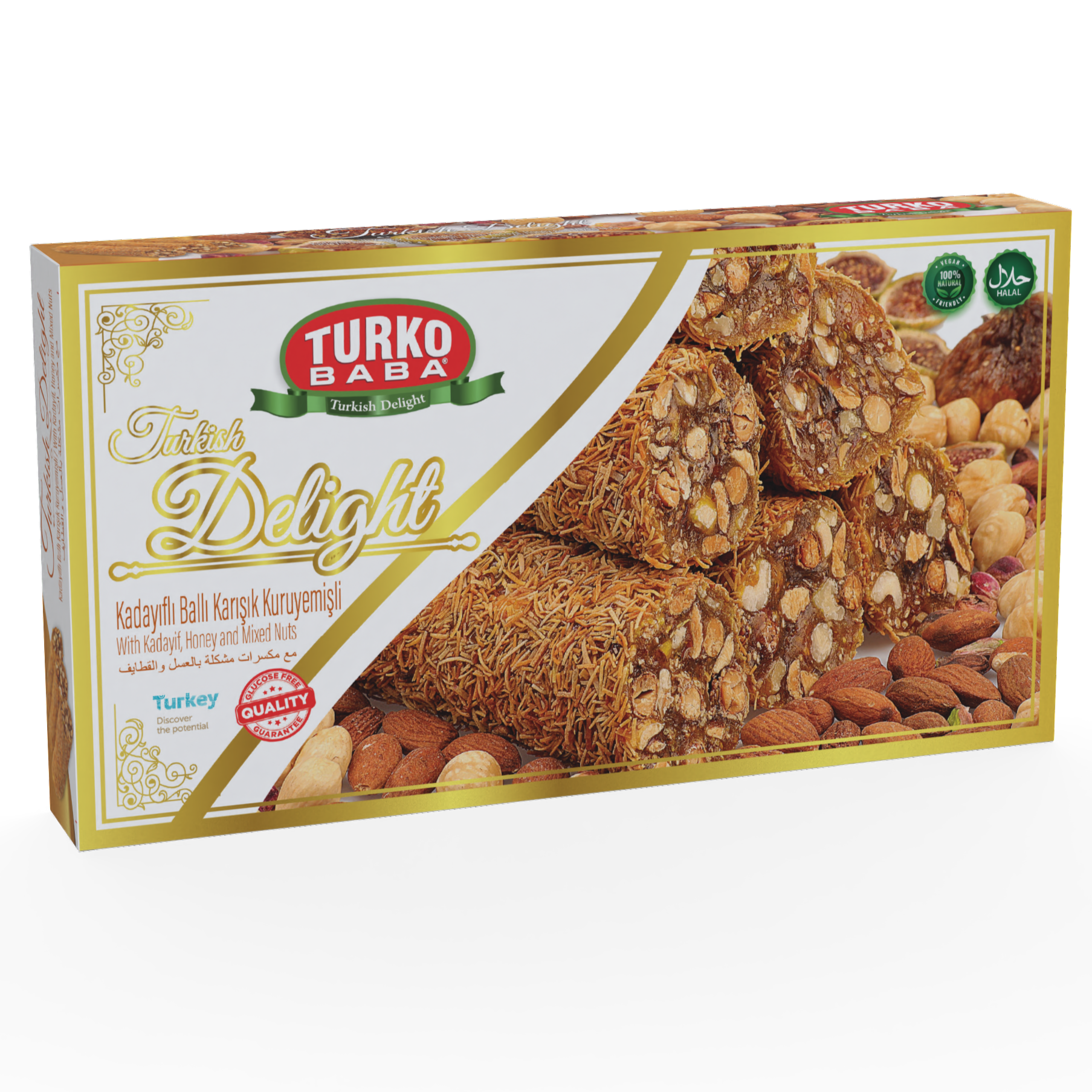 PAKET LOKUM - 400 GR - KADAYIFLI BAL AROMALI ATOM LOKUM L188