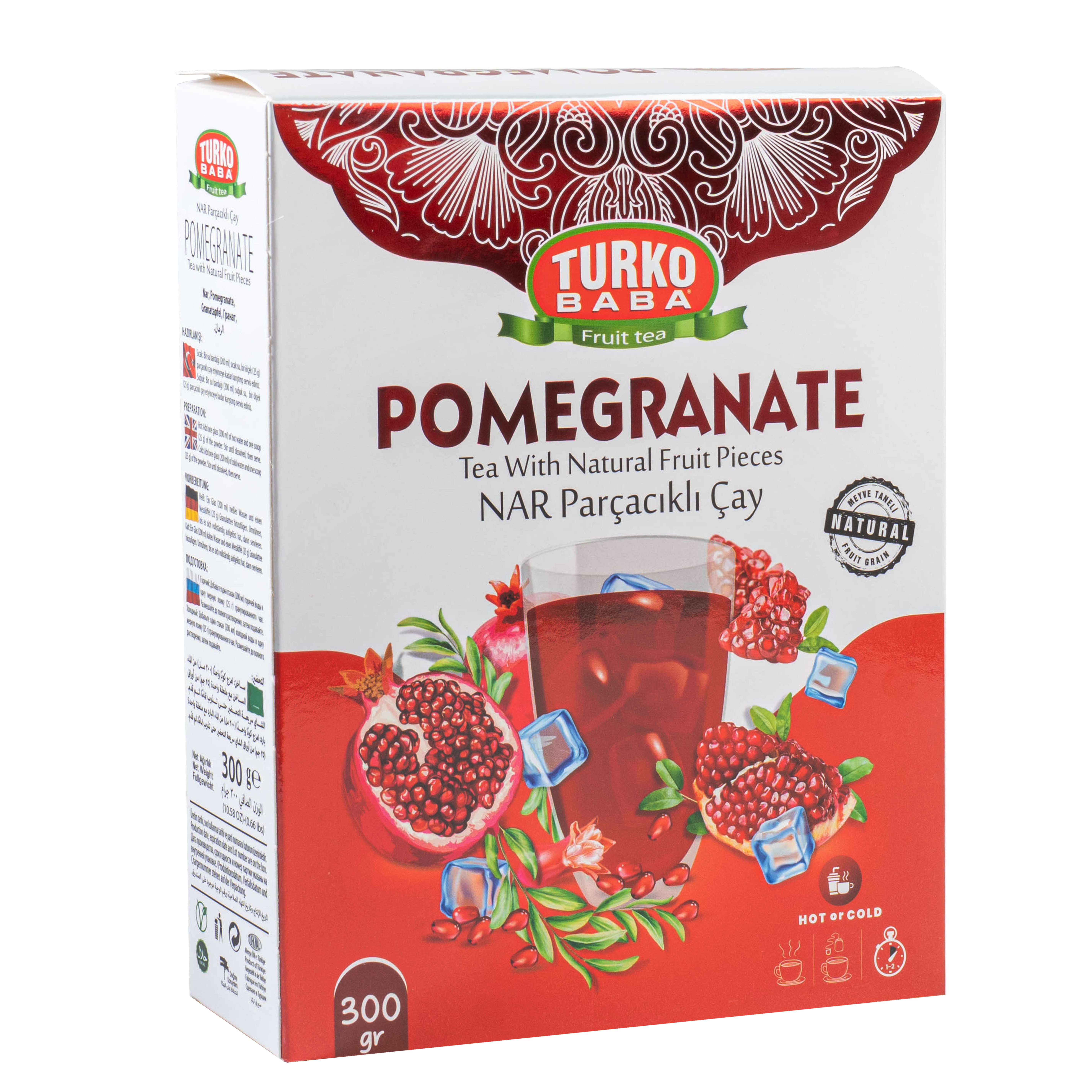 ÇAY - 300 GR - NAR AROMALI PARÇACIKLI TOZ İÇECEK T389